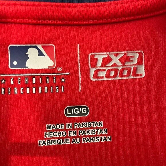 St. Louis Cardinals MLB TX3 Cool Men L Red V Neck Performance Cool Base Layer - Picture 6 of 12